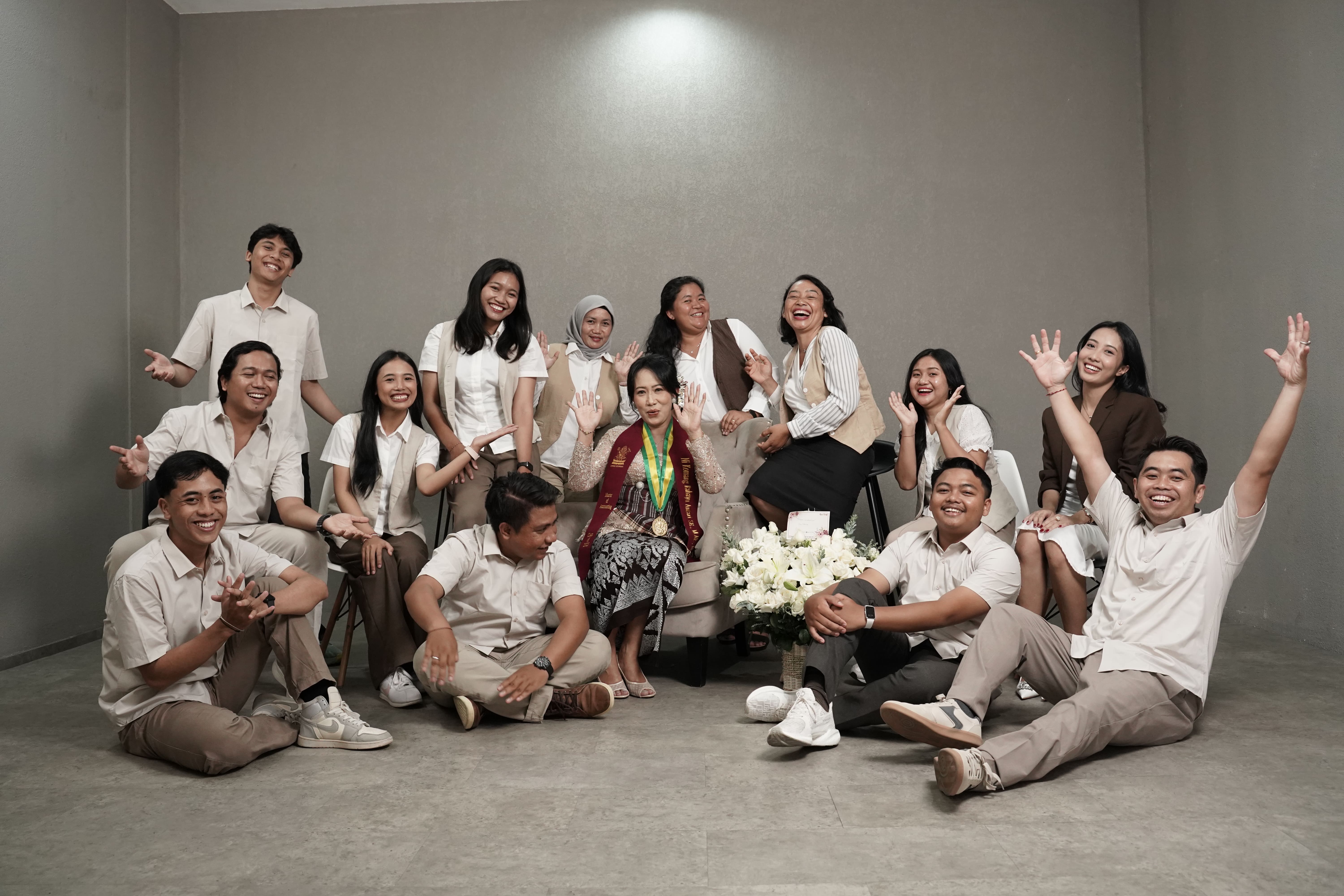 Team members collaborating on-site